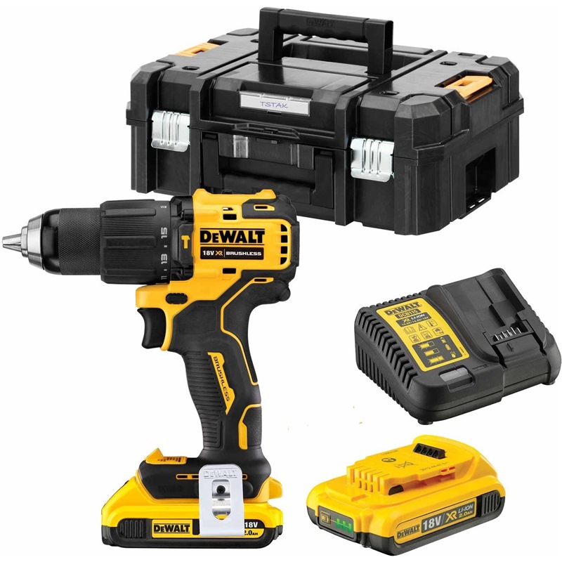 DEWALT 18V 2X2.0AH LI-ION BRUSHLESS HAMMER DRILL, DCD709D2-B1