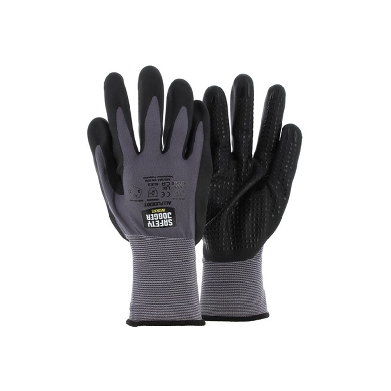 SAFETY JOGGER ALLFLEXDOT FOAM NITRILE/DOT GLOVE [EN388 4131A]